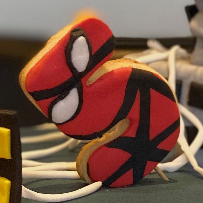 Number cookie Spiderman